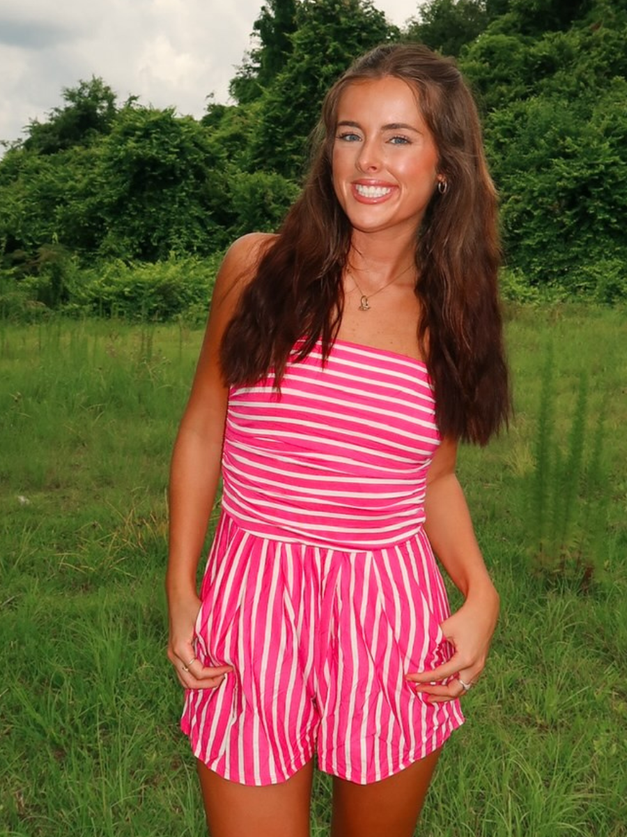 Kaylee Striped Romper