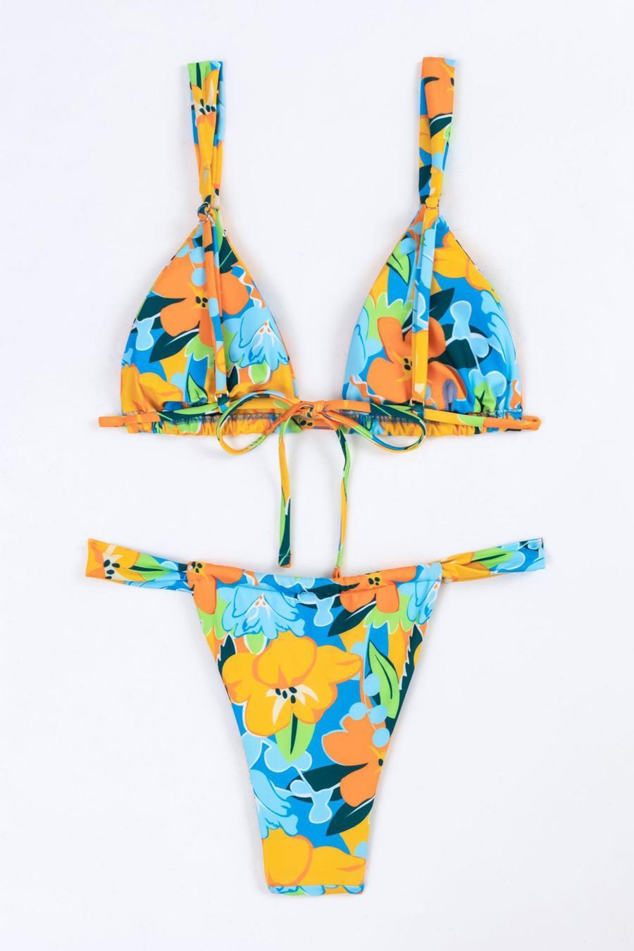 Tropical Floral Bikini Bottom
