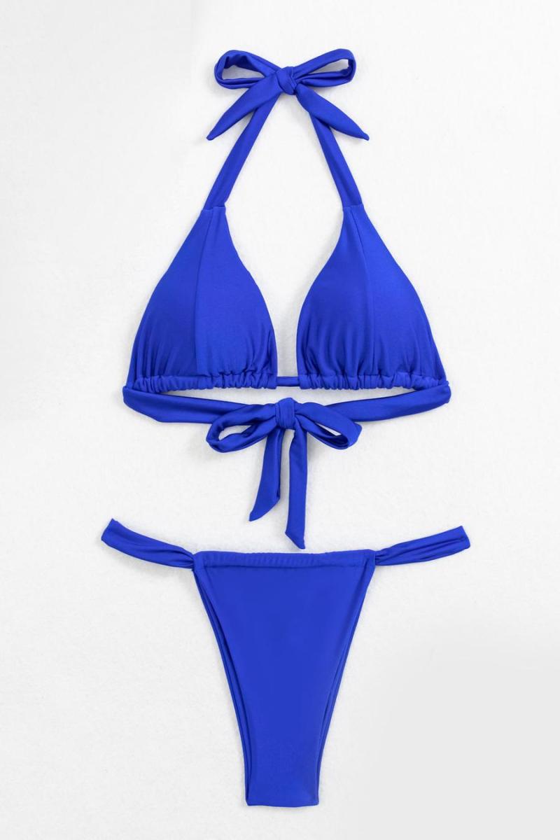 Royal Blue Satin Bikini Bottom