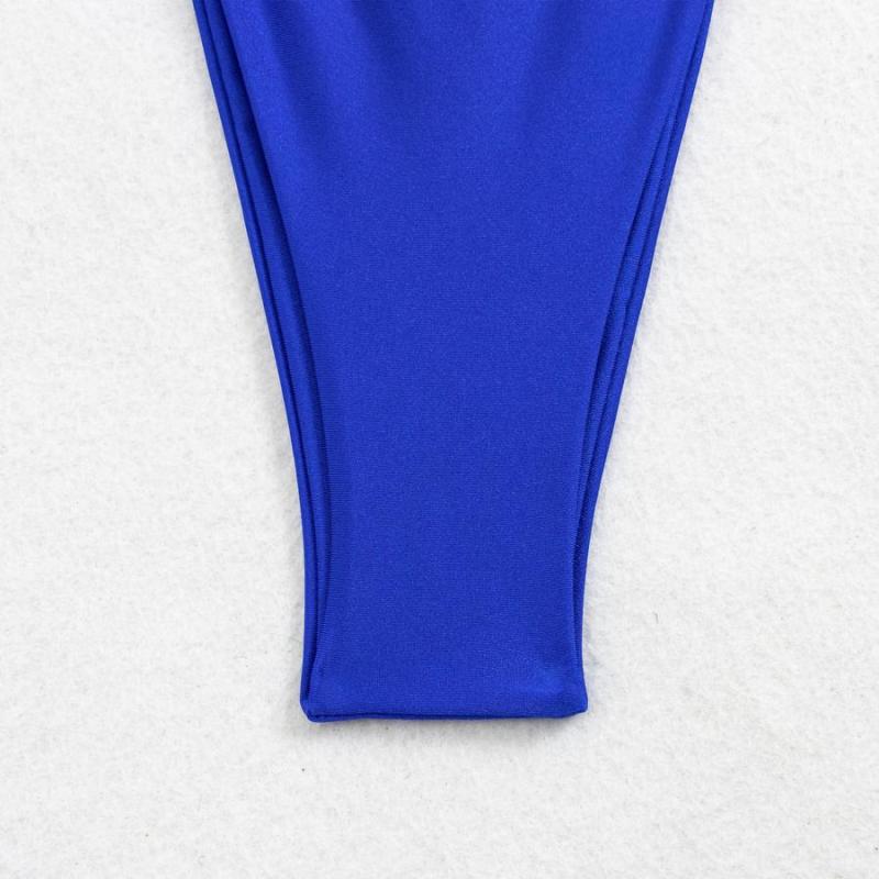 Royal Blue Satin Bikini Bottom