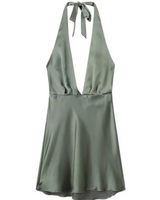 -Green color
-Deep V
-Halter neck
-Open Back
-Back zipper
AA015970 ROMP GRN
