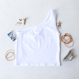 -White Color
-Ribbed Pattern
-One Strap
-Thick Strap
-Fabric Stretches
-One Size Fits Most
-Crop Top
Materials:
92% Nylon | 8% Spandex
502 CROP 1WHT ONE SIZE