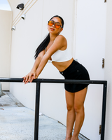 -Black color
-Skort design
-High waisted
-Stretchy waistband 
-Jean material
 FA001587 SKORT BLK