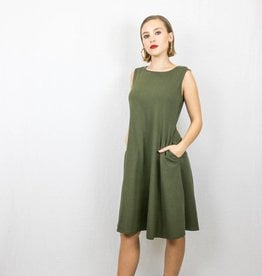 Tank Fit and Flare Dress with Pockets