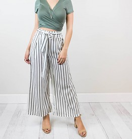 Bow Striped Pants